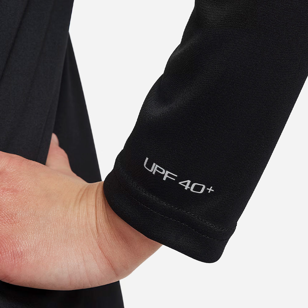 Áo Bơi Thể Thao Bé Trai Nike Swim Long Sleeve Hydroguard - Đen - Supersports Vietnam