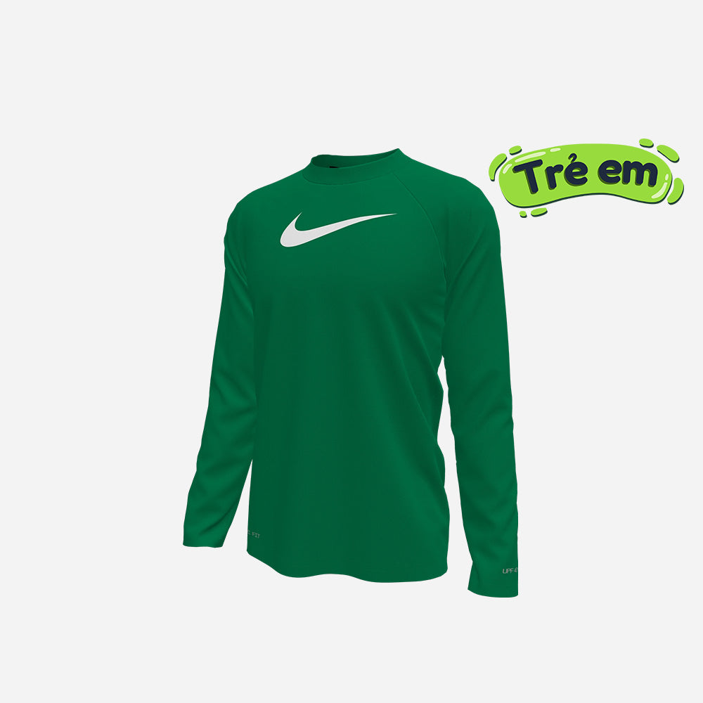 Áo Bơi Thể Thao Bé Trai Nike Swim Long Sleeve Hydroguard - Xanh Lá - Supersports Vietnam