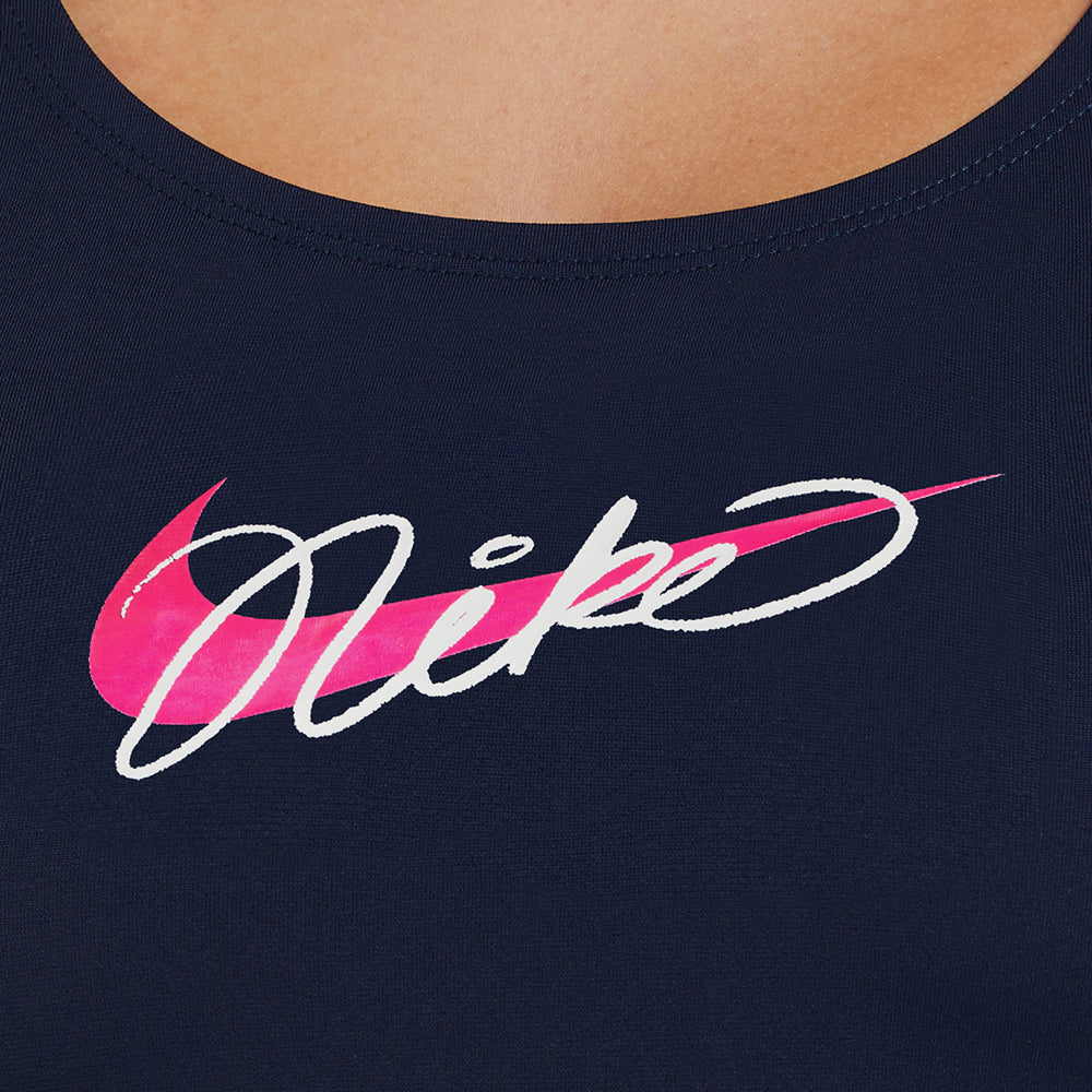 Đồ Bơi Một Mảnh Nữ Nike Swim Fastback - Xanh Navy - Supersports Vietnam