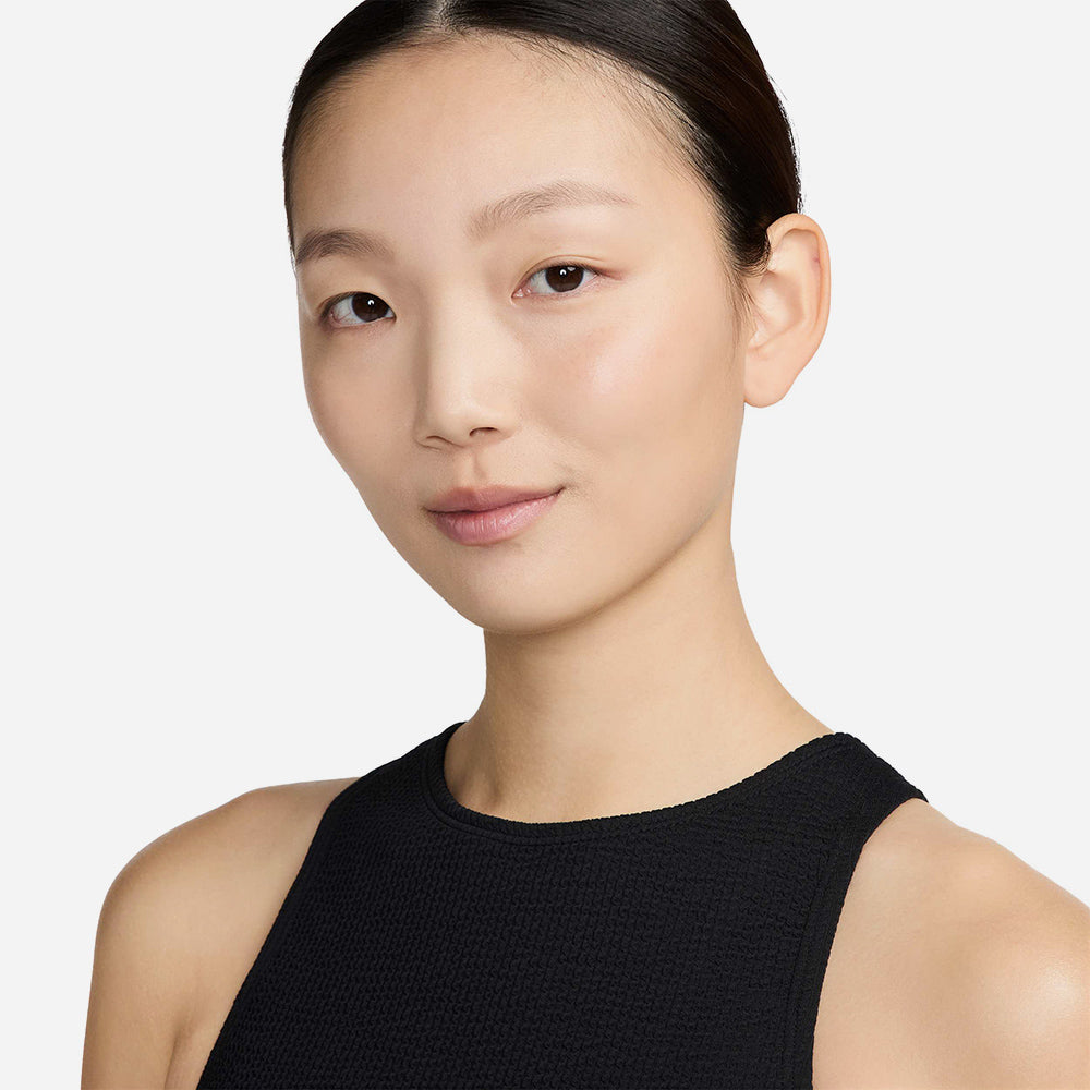 Áo Bơi Nữ Nike Swim Elevated Essential High Neck - Đen - Supersports Vietnam