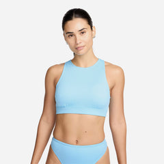 Áo Bơi Nữ Nike Swim Elevated Essential High Neck - Xanh Dương - Supersports Vietnam