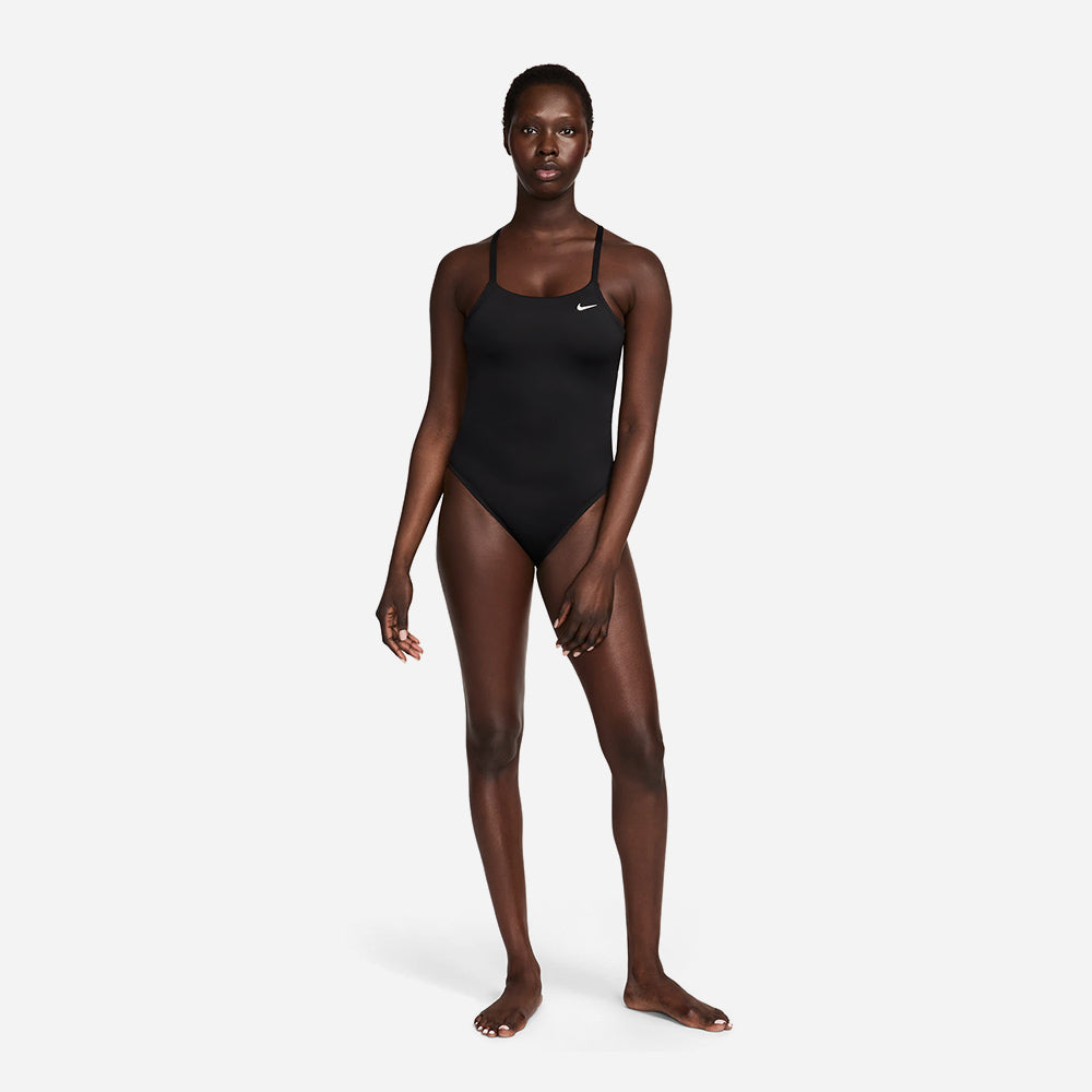 Đồ Bơi Một Mảnh Nữ Nike Swim Lace Up Tie Back One - Đen - Supersports Vietnam