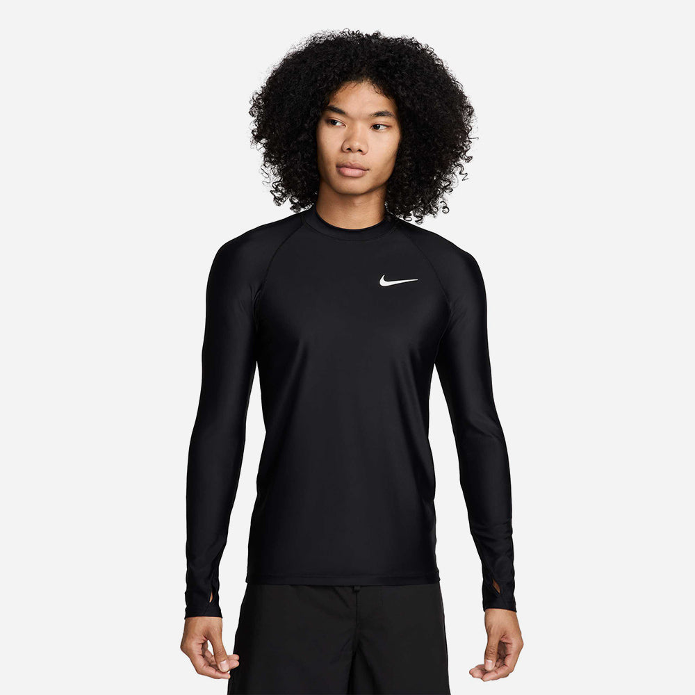 Áo Bơi Nam Nike Swim Long Sleeve Hydroguard - Đen - Supersports Vietnam