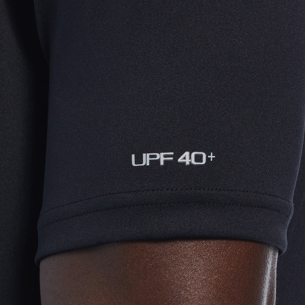 Áo Bơi Nam Nike Swim Stacked Swoosh Sleeve Hydroguard - Đen - Supersports Vietnam