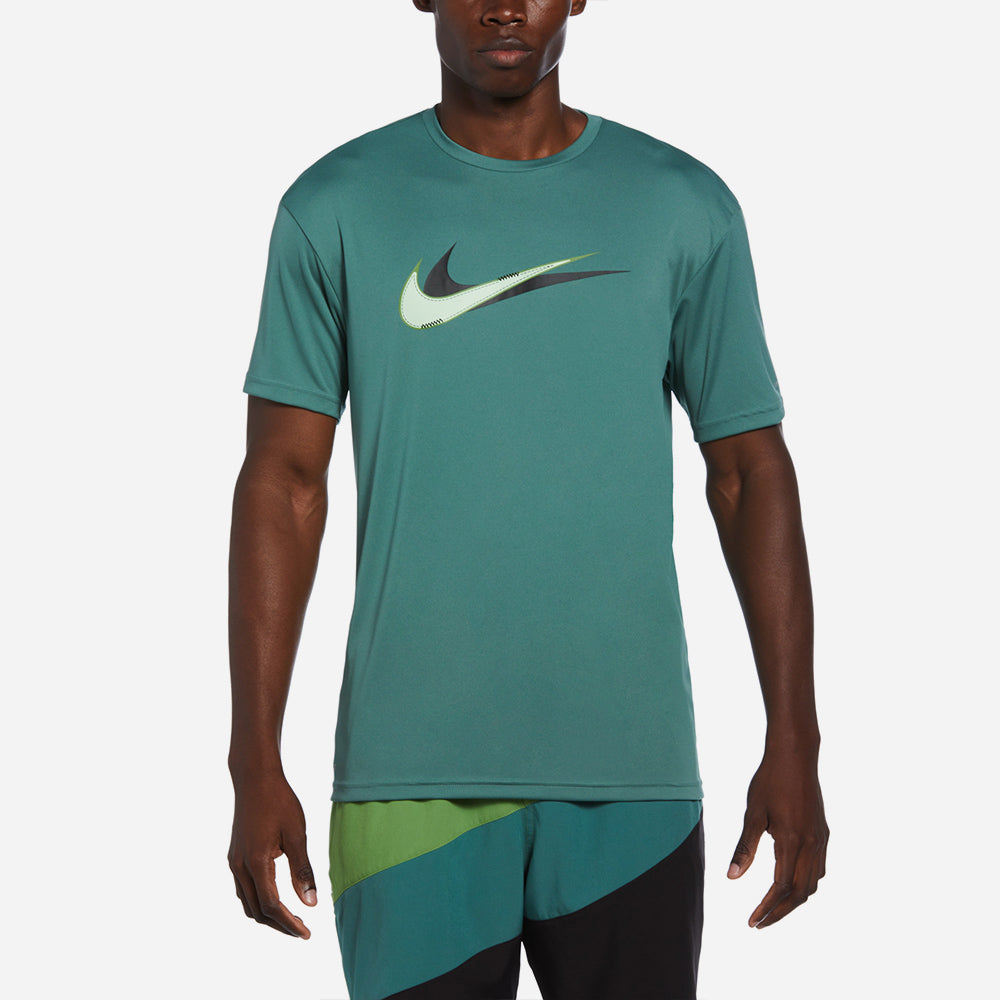 Áo Bơi Nam Nike Swim Stacked Swoosh Sleeve Hydroguard - Xanh Dương - Supersports Vietnam