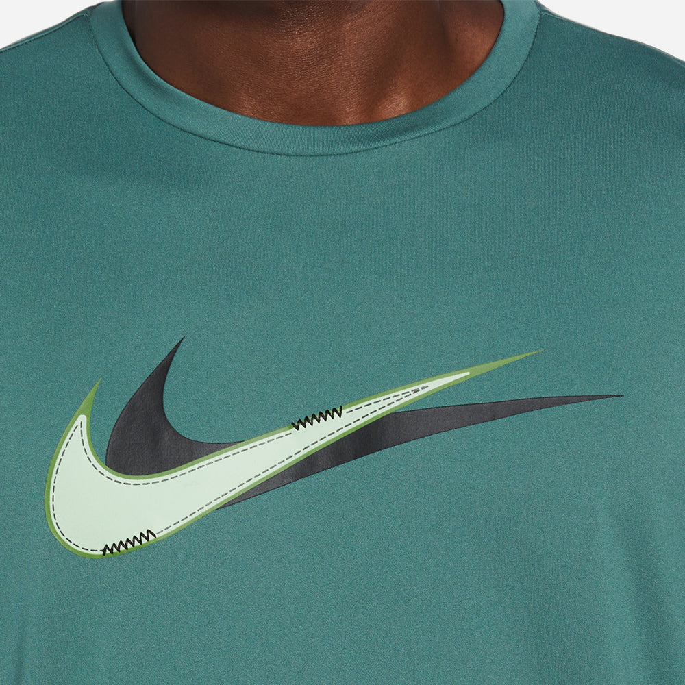 Áo Bơi Nam Nike Swim Stacked Swoosh Sleeve Hydroguard - Xanh Dương - Supersports Vietnam