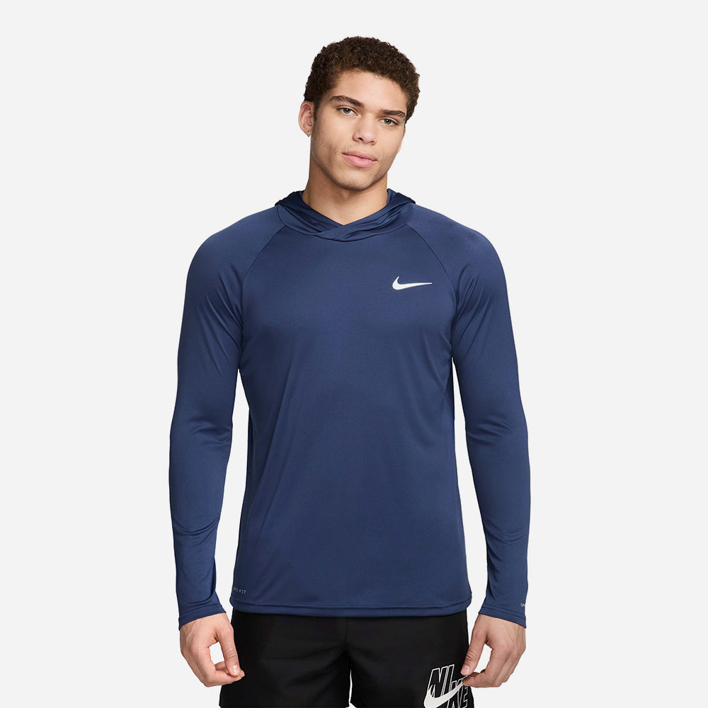 Áo Bơi Nam Nike Swim Long Sleeve Hooded - Xanh Navy - Supersports Vietnam