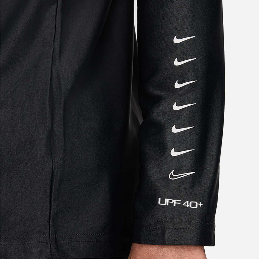 Áo Bơi Nam Nike Swim 3D Long Sleeve Zip Hydroguard - Đen - Supersports Vietnam