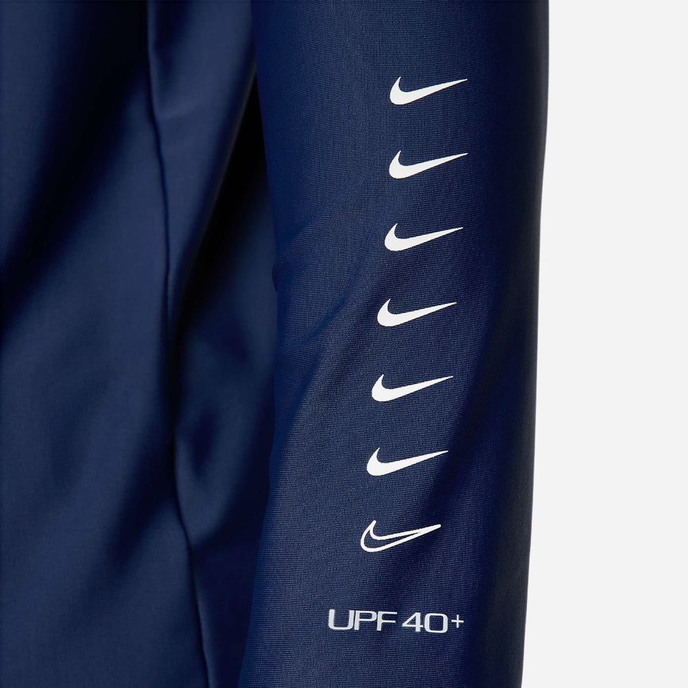 Áo Bơi Nam Nike Swim 3D Long Sleeve Zip Hydroguard - Xanh Navy - Supersports Vietnam