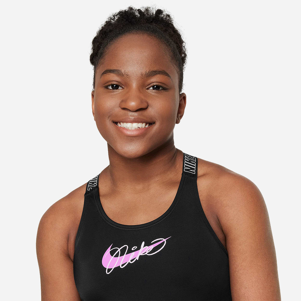 Đồ Bơi Một Mảnh Bé Gái Nike Swim Crossback - Đen - Supersports Vietnam