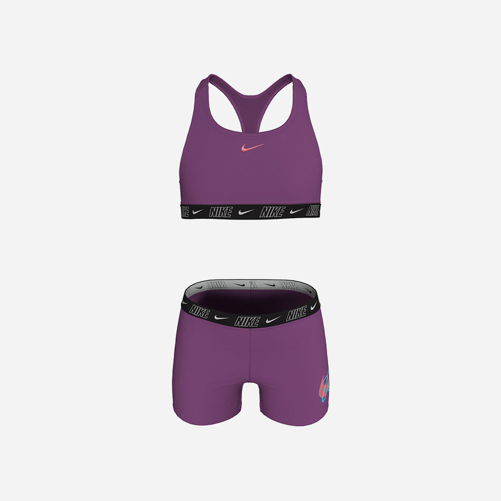Đồ Bơi Hai Mảnh Bé Gái Nike Swim - Tím - Supersports Vietnam