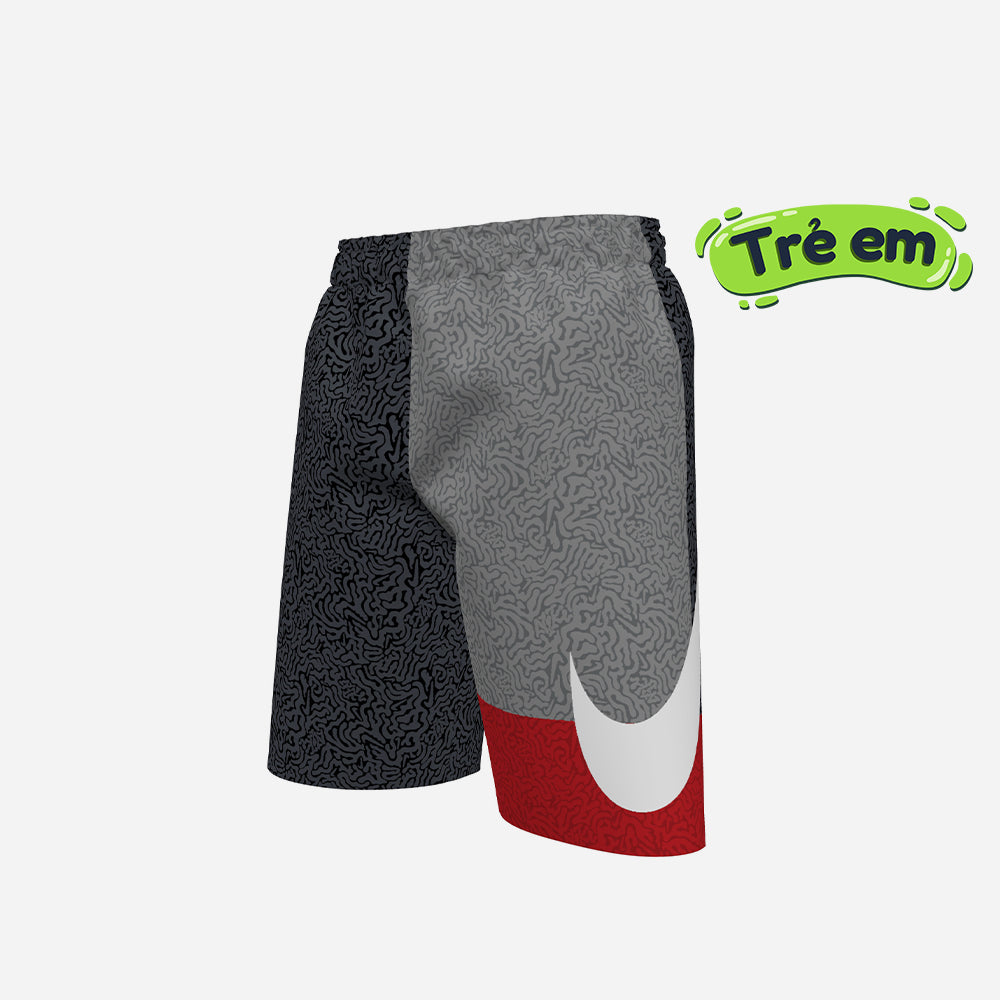 Quần Bơi Bé Trai Nike Swim 7" Volley - Xám - Supersports Vietnam