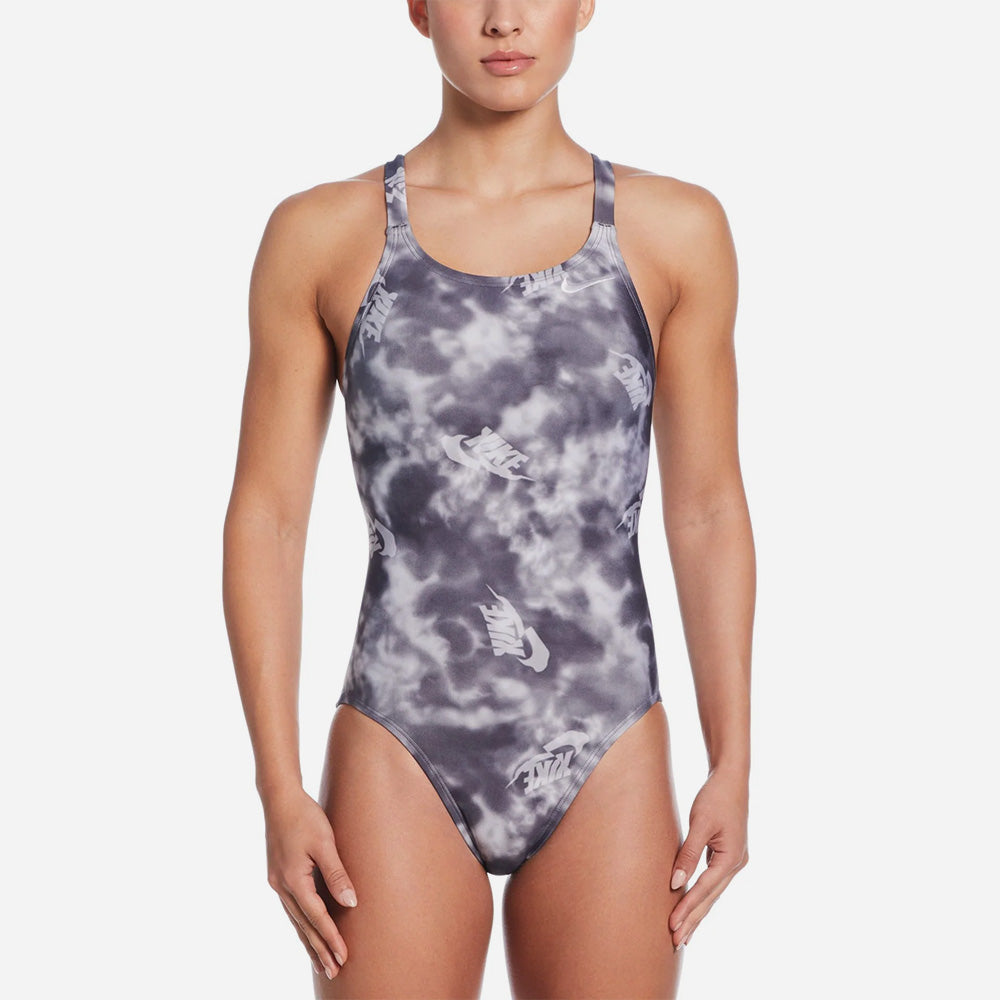 Đồ Bơi Thể Thao Một Mảnh Nữ Nike Swim Fastback - Xám - Supersports Vietnam