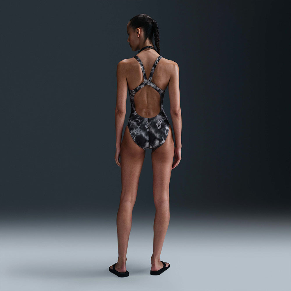 Đồ Bơi Thể Thao Một Mảnh Nữ Nike Swim Fastback - Xám - Supersports Vietnam