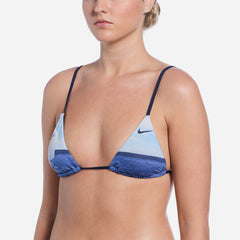 Áo Bơi Thể Thao Nữ Nike Swim Triangle - Xanh Dương - Supersports Vietnam