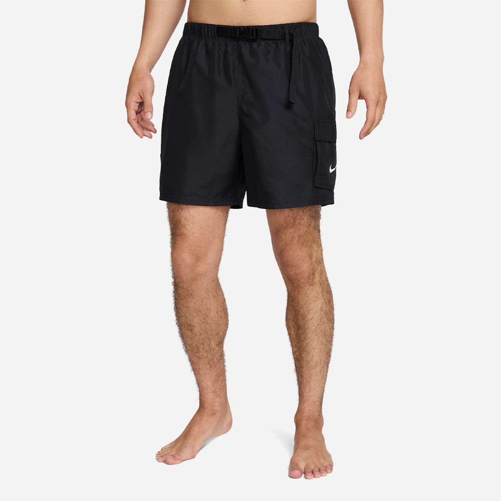 Quần Bơi Thể Thao Nam Nike Swim 5" Volley - Đen - Supersports Vietnam
