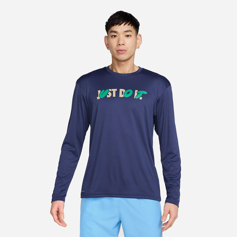 Áo Bơi Nam Nike Swim Long Sleeve Hydroguard - Xanh Navy - Supersports Vietnam