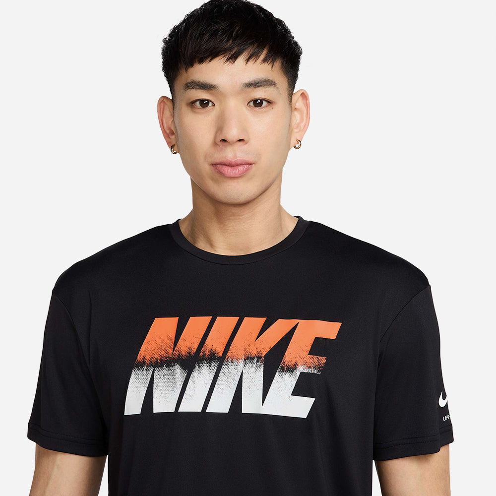 Áo Bơi Nam Nike Swim Short Sleeve Hydroguard - Đen - Supersports Vietnam