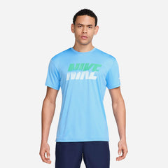 Áo Bơi Nam Nike Swim Short Sleeve Hydroguard - Xanh Dương - Supersports Vietnam