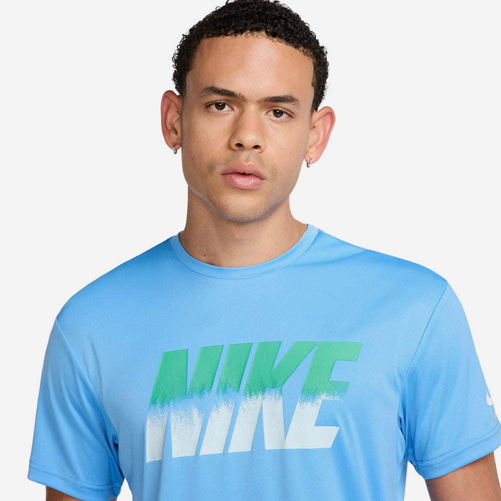 Áo Bơi Nam Nike Swim Short Sleeve Hydroguard - Xanh Dương - Supersports Vietnam