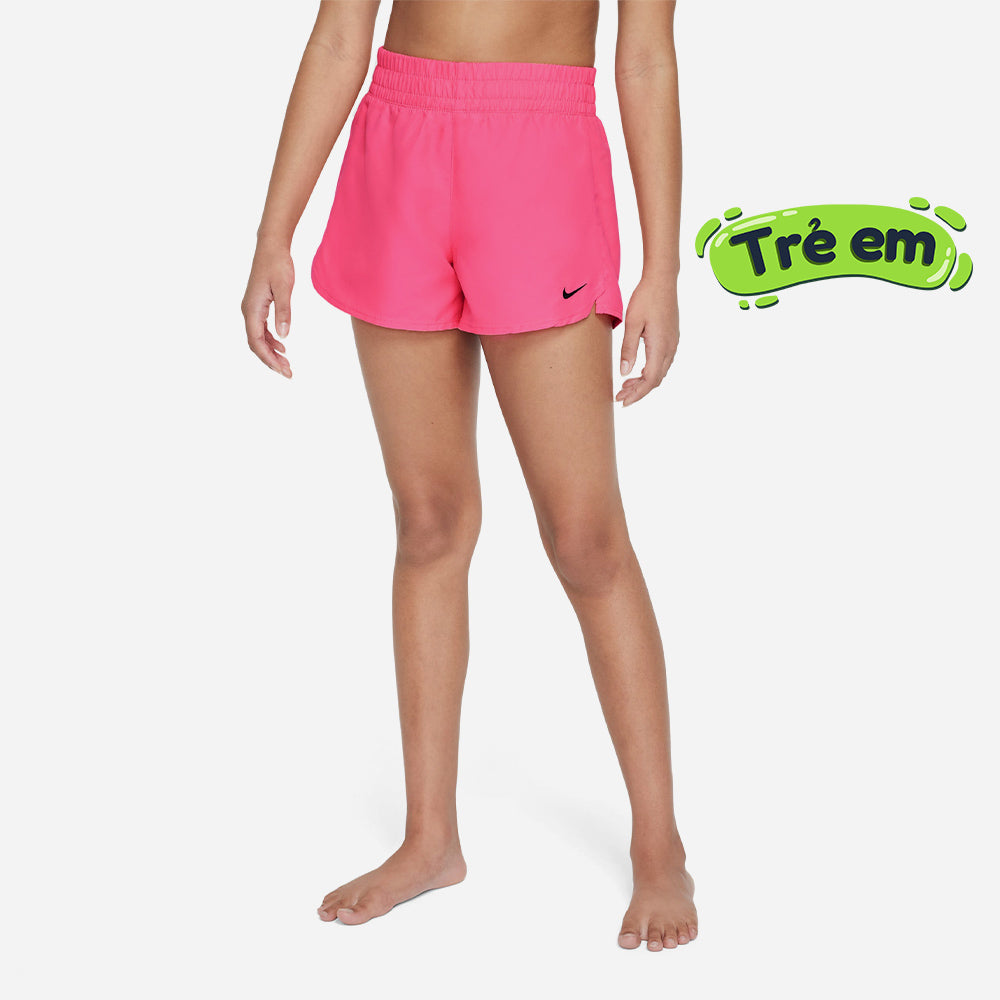 Quần Bơi Thể Thao Bé Gái Nike Swim 3" Volley - Hồng - Supersports Vietnam