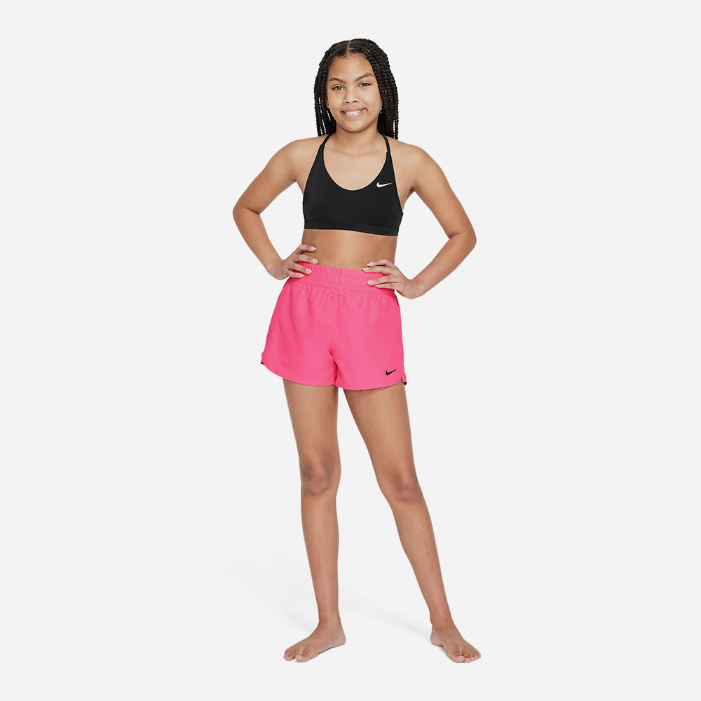 Quần Bơi Thể Thao Bé Gái Nike Swim 3" Volley - Hồng - Supersports Vietnam