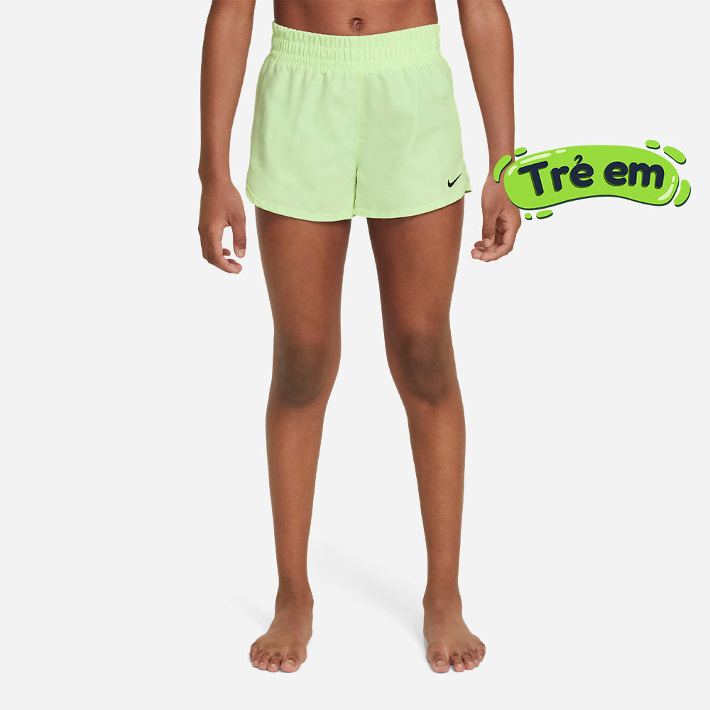 Quần Bơi Thể Thao Bé Gái Nike Swim 3" Volley - Xanh Lá - Supersports Vietnam