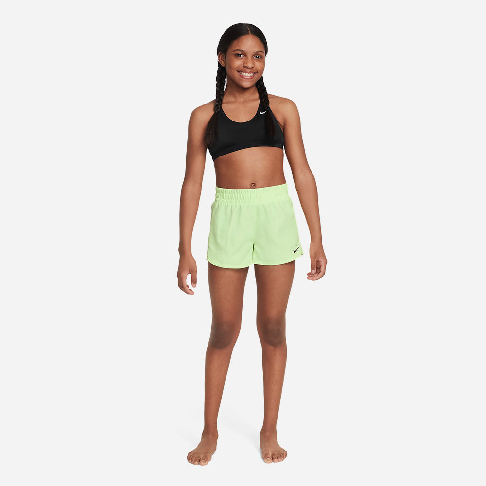 Quần Bơi Thể Thao Bé Gái Nike Swim 3" Volley - Xanh Lá - Supersports Vietnam