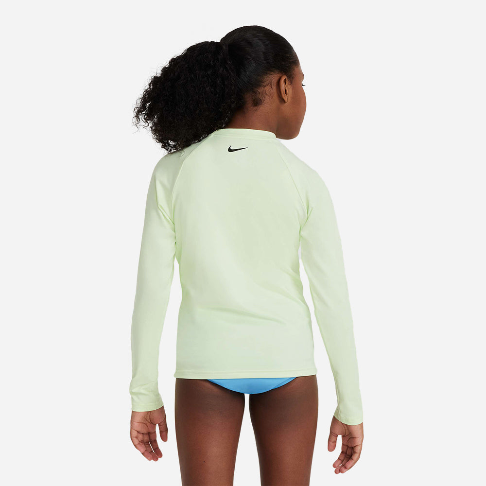 Áo Bơi Thể Thao Bé Gái Nike Swim Long Sleeve Hydroguard - Xanh Lá - Supersports Vietnam