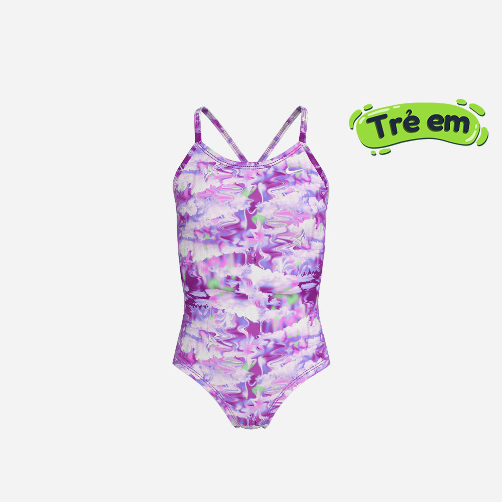 Đồ Bơi Thể Thao Một Mảnh Bé Gái Nike Swim Crossback - Tím - Supersports Vietnam