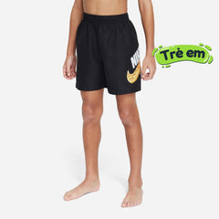 Quần Bơi Thể Thao Bé Trai Nike Swim 4" Volley - Đen - Supersports Vietnam