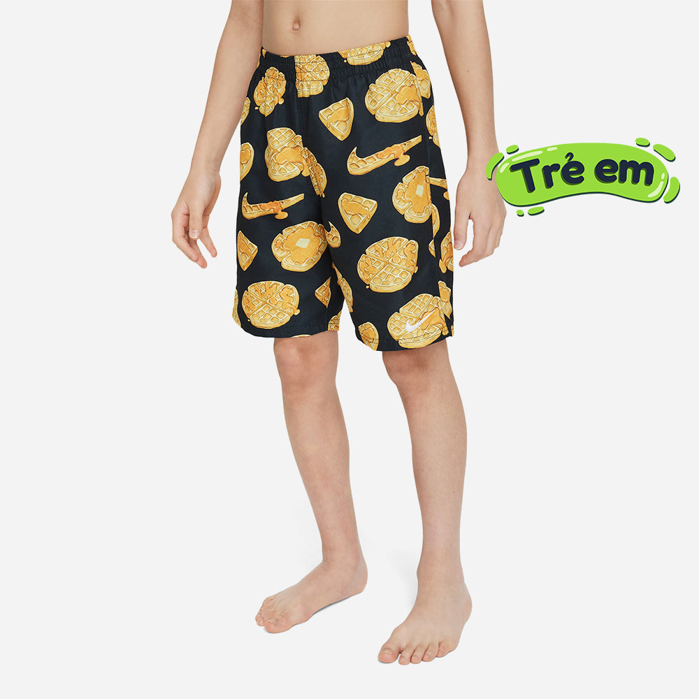 Quần Bơi Thể Thao Bé Trai Nike Swim 7" Volley - Đen - Supersports Vietnam