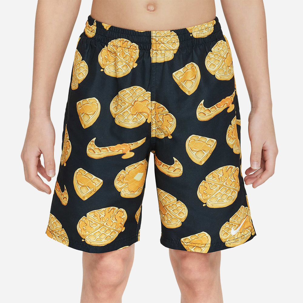 Quần Bơi Thể Thao Bé Trai Nike Swim 7" Volley - Đen - Supersports Vietnam