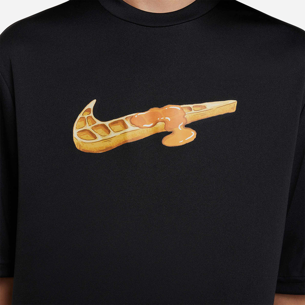 Áo Bơi Thể Thao Bé Trai Nike Swim Short Sleeve Hydroguard - Đen - Supersports Vietnam