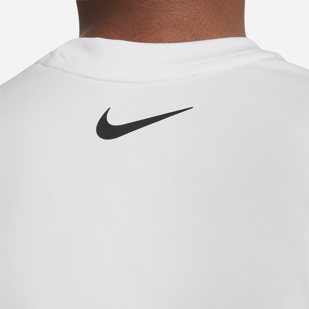 Áo Bơi Thể Thao Bé Trai Nike Swim Short Sleeve Hydroguard - Trắng - Supersports Vietnam