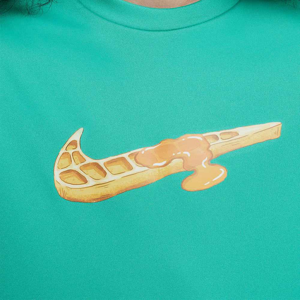 Áo Bơi Thể Thao Bé Trai Nike Swim Short Sleeve Hydroguard - Xanh Lá - Supersports Vietnam