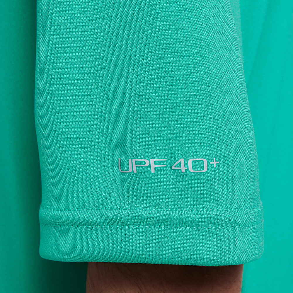 Áo Bơi Thể Thao Bé Trai Nike Swim Short Sleeve Hydroguard - Xanh Lá - Supersports Vietnam