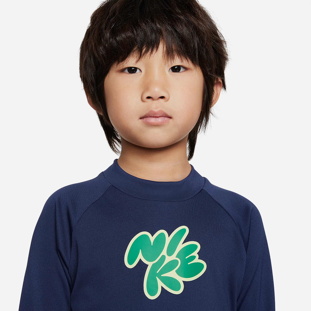 Áo Bơi Bé Trai Nike Swim Long Sleeve Hydroguard - Xanh Navy - Supersports Vietnam