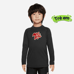 Áo Bơi Bé Trai Nike Swim Long Sleeve Hydroguard - Đen - Supersports Vietnam