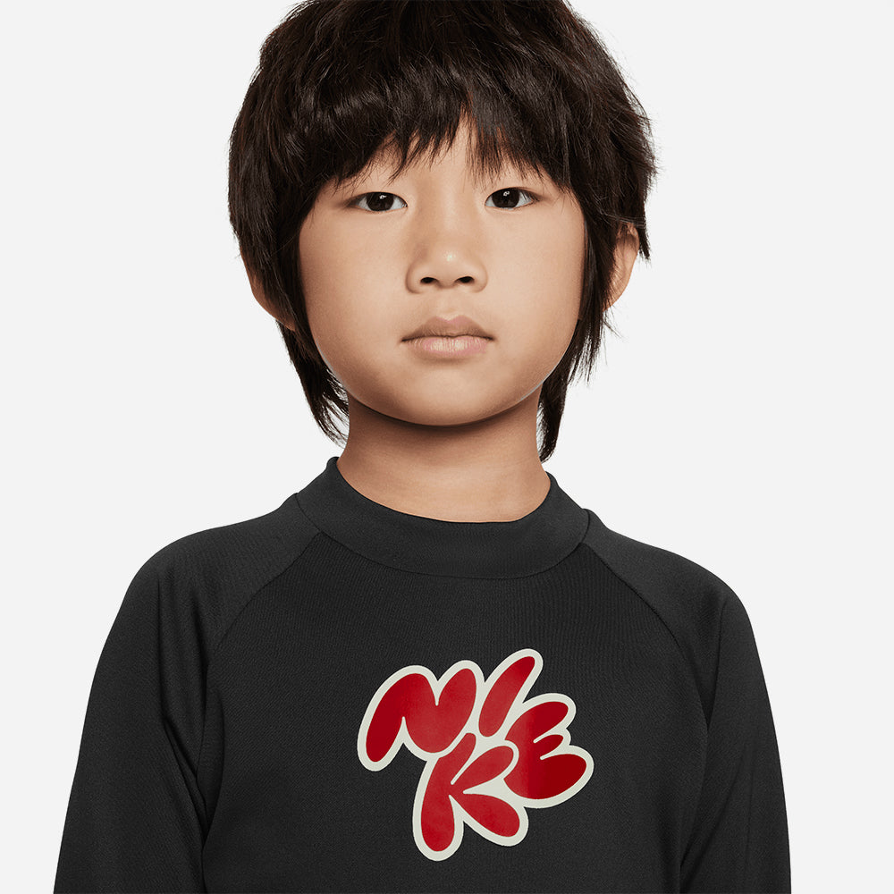 Áo Bơi Bé Trai Nike Swim Long Sleeve Hydroguard - Đen - Supersports Vietnam