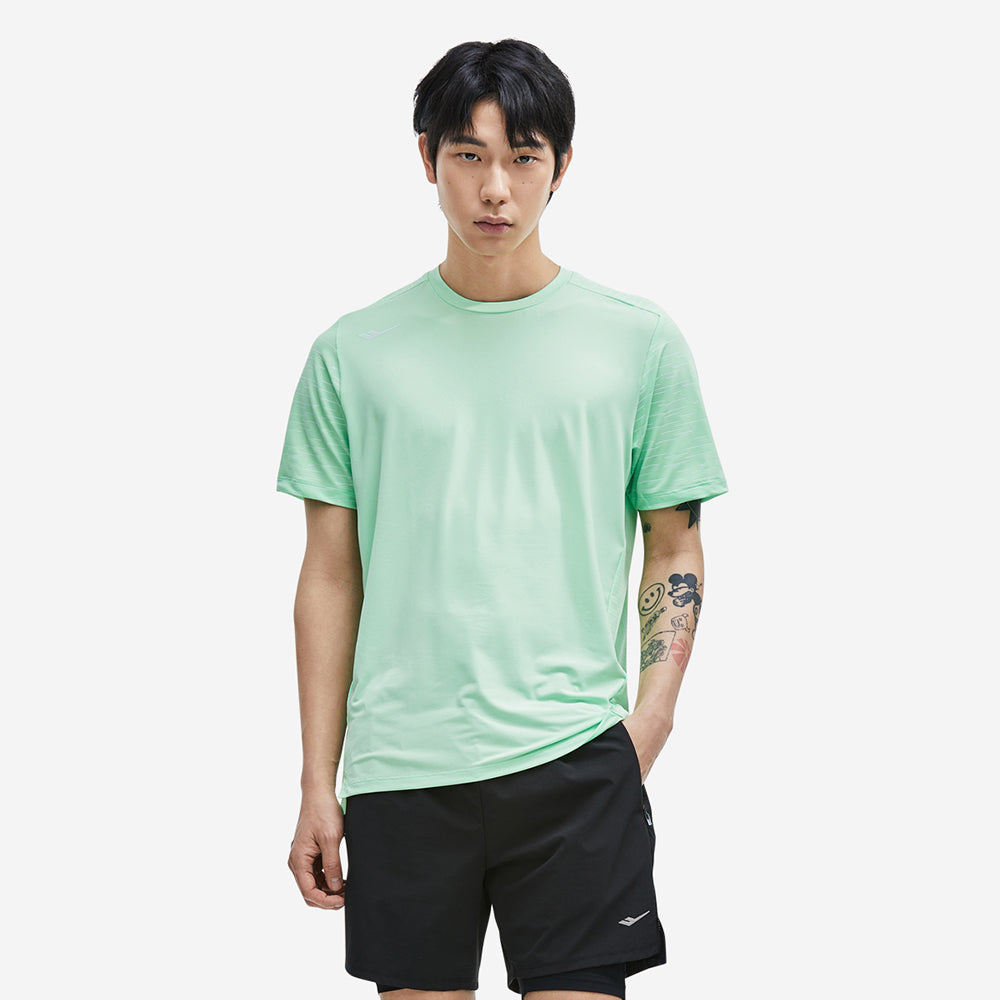 Áo Tay Ngắn Nam Prospecs Sleeve Reflective Running Sleeve - Xanh Mint - Supersports Vietnam