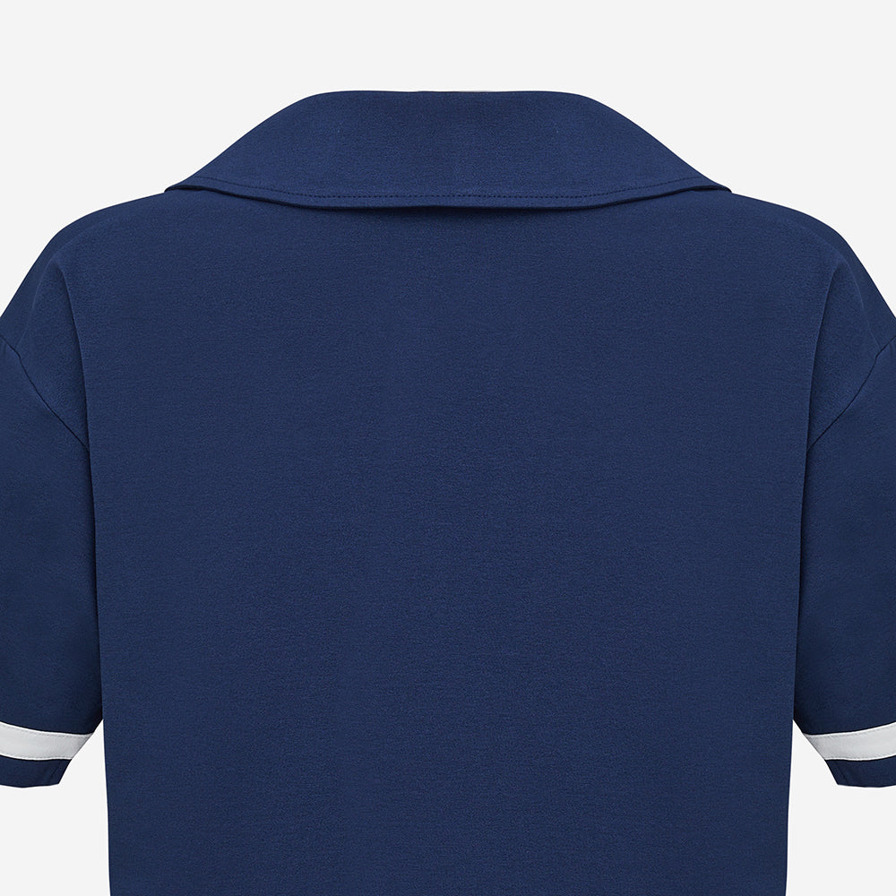 Áo Polo Thể Thao Nữ Prospecs Jersey Half Zip - Xanh Navy - Supersports Vietnam
