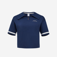 Áo Polo Thể Thao Nữ Prospecs Jersey Half Zip - Xanh Navy - Supersports Vietnam