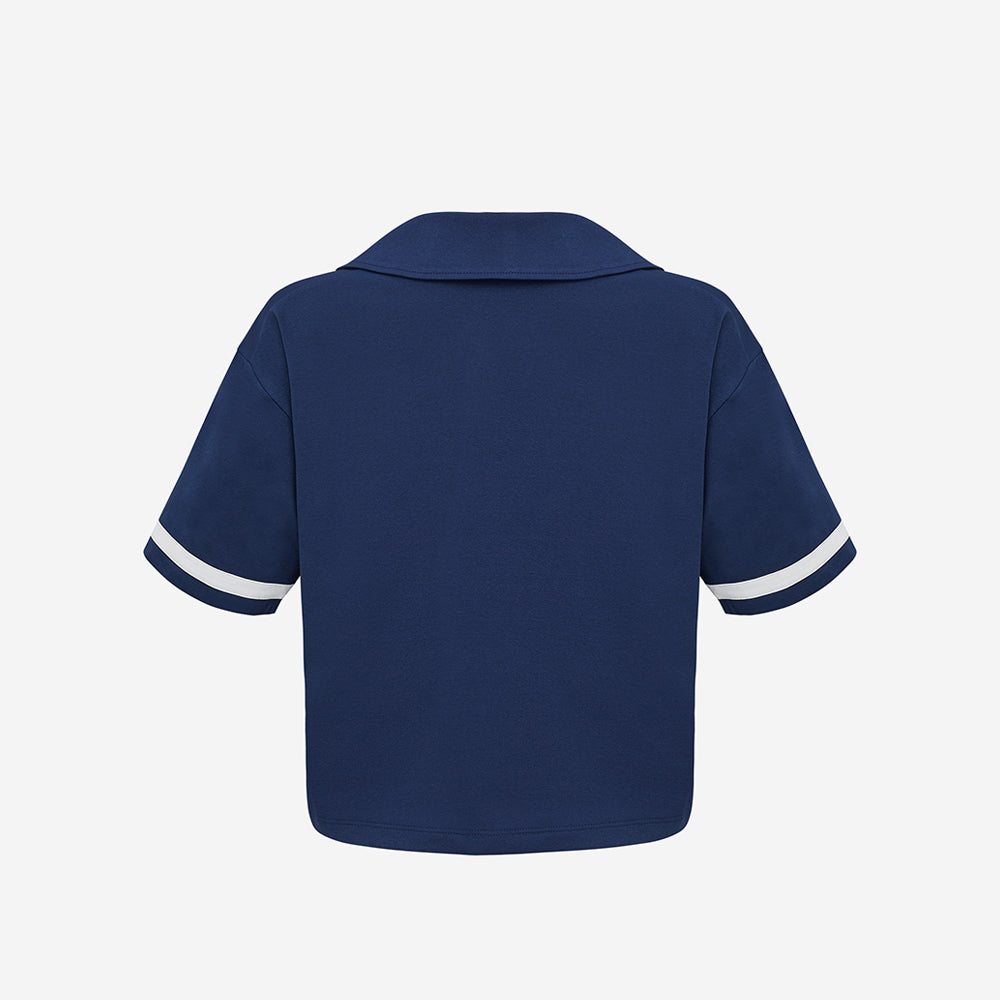 Áo Polo Thể Thao Nữ Prospecs Jersey Half Zip - Xanh Navy - Supersports Vietnam