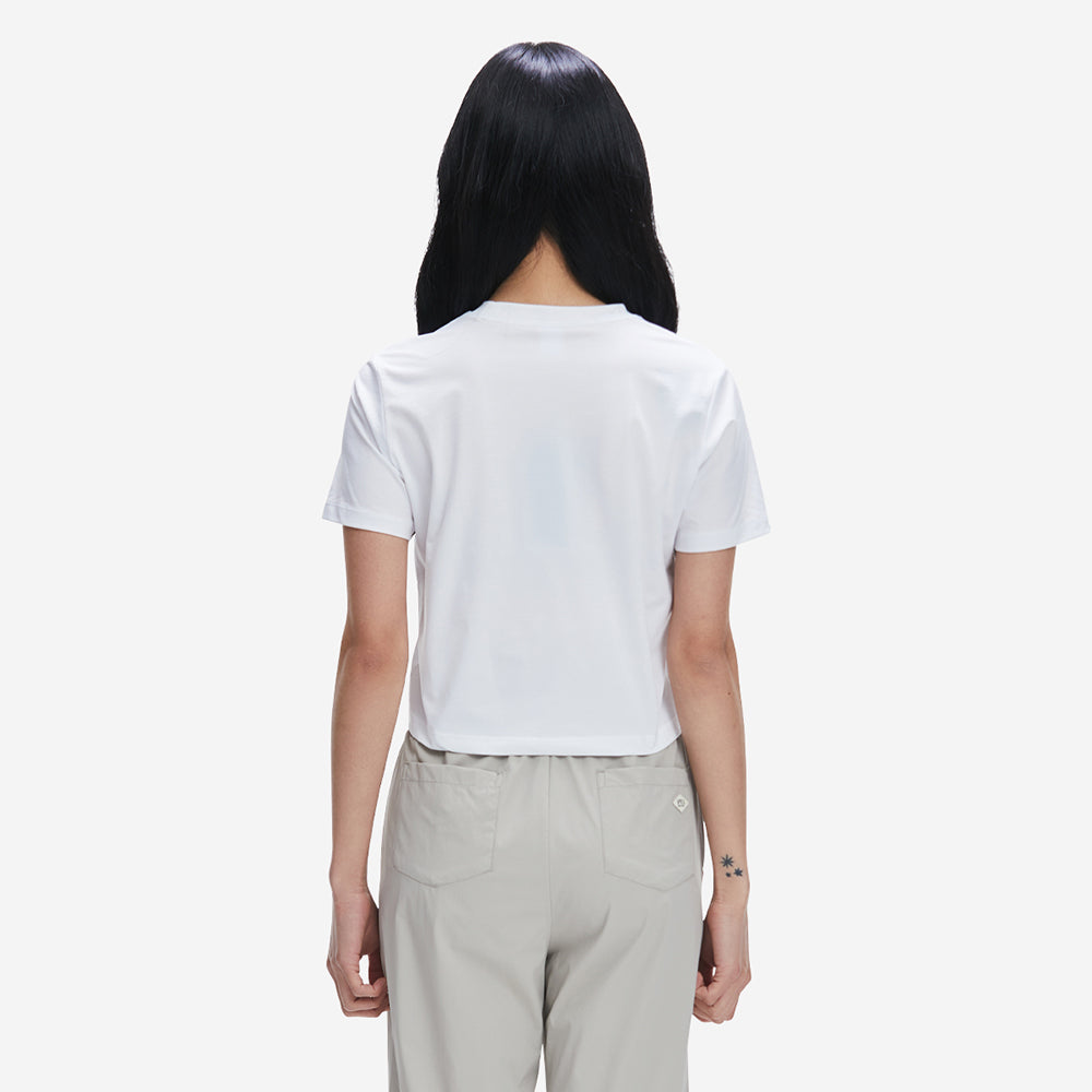 Áo Tay Ngắn Nữ Prospecs Jersey Crop - Trắng - Supersports Vietnam