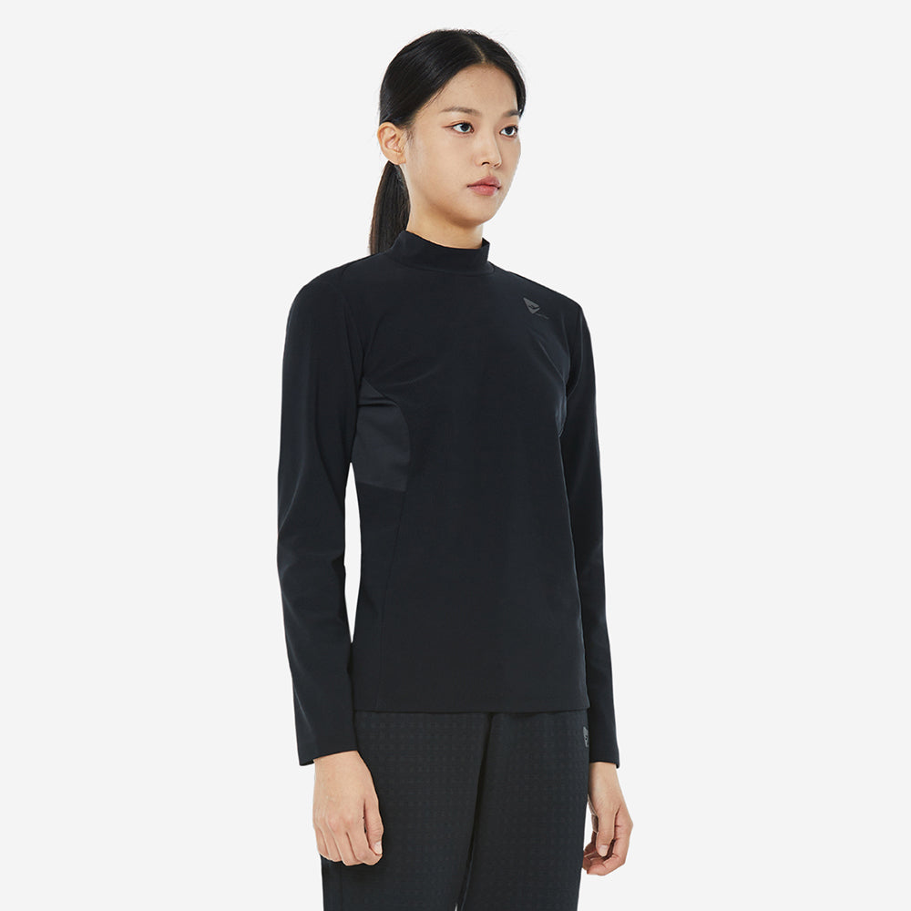 Áo Tay Dài Nữ Prospecs Semi High Neck Round - Đen - Supersports Vietnam