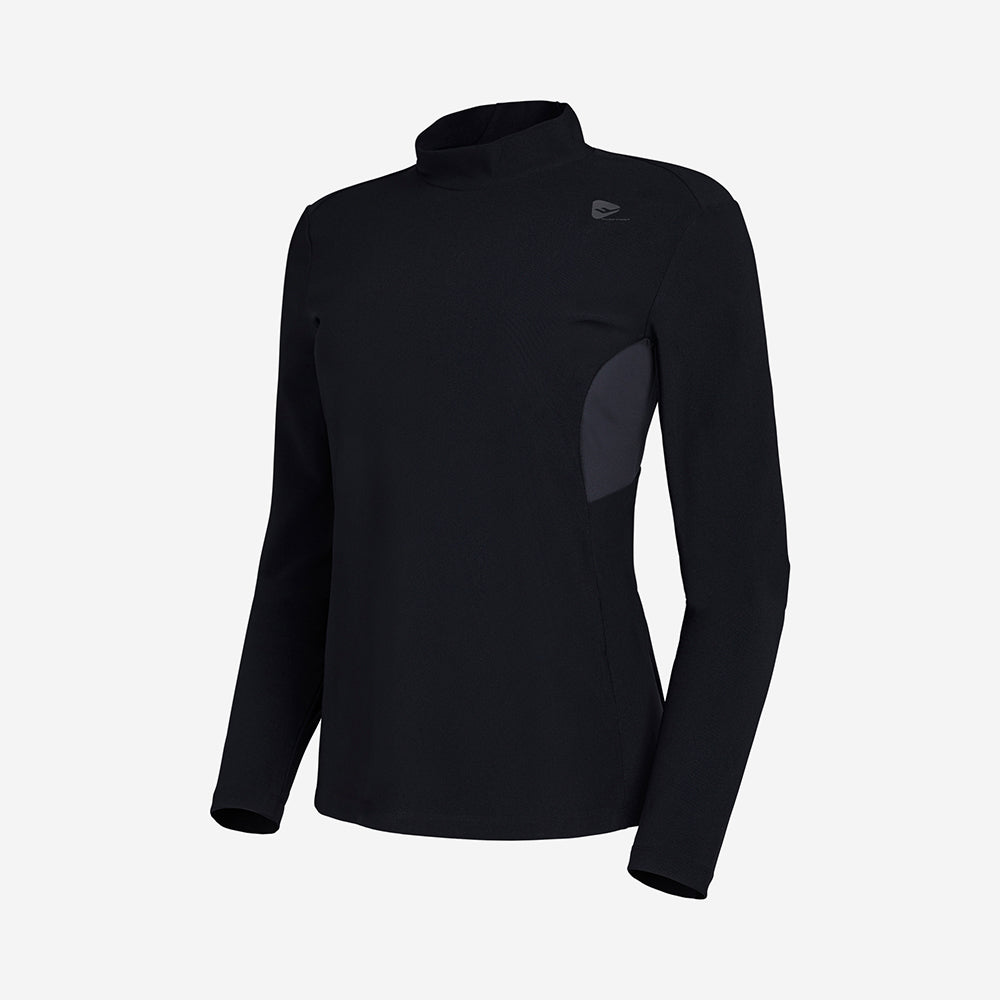 Áo Tay Dài Nữ Prospecs Semi High Neck Round - Đen - Supersports Vietnam