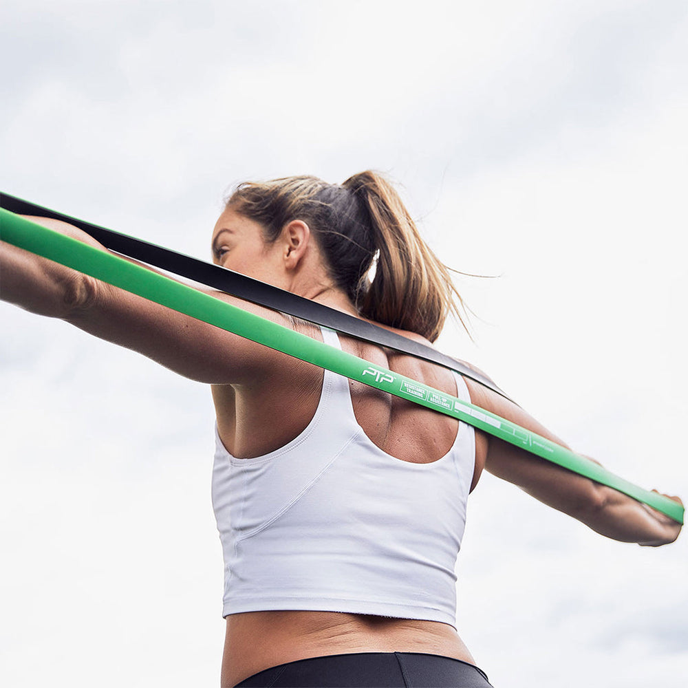 Dây Tập Kháng Lực Ptp Dual Colour Medium - Xanh Lá - Supersports Vietnam