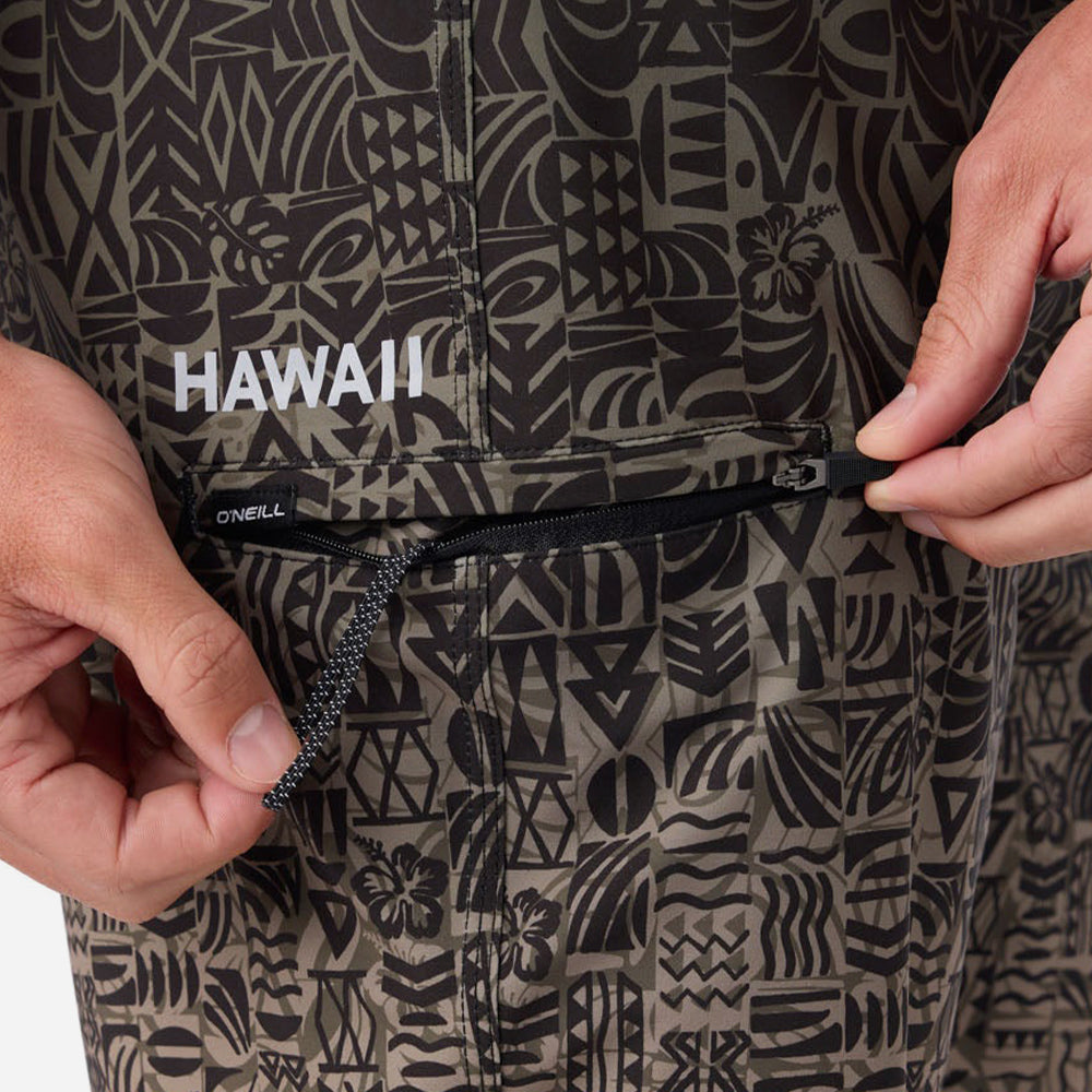 Quần Đi Biển Nam O'Neill Hyperfreak Heat Hawaii 20 - Nâu - Supersports Vietnam