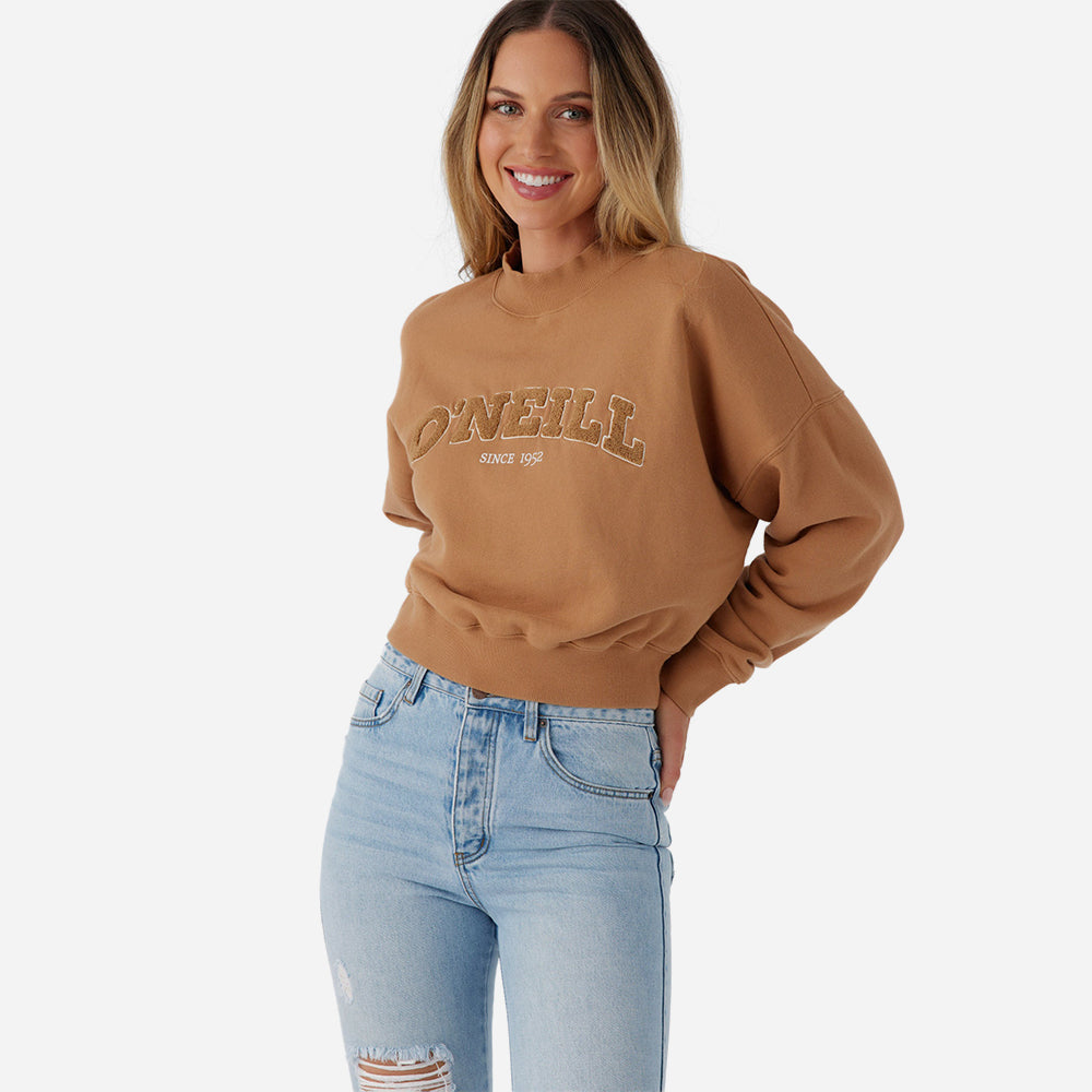 Áo Hoodie Nữ O'Neill Moment Crop - Nâu - Supersports Vietnam